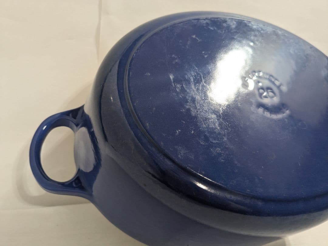 ル・クルーゼ　Le　Creuset　オーバル　ブルー　25cm