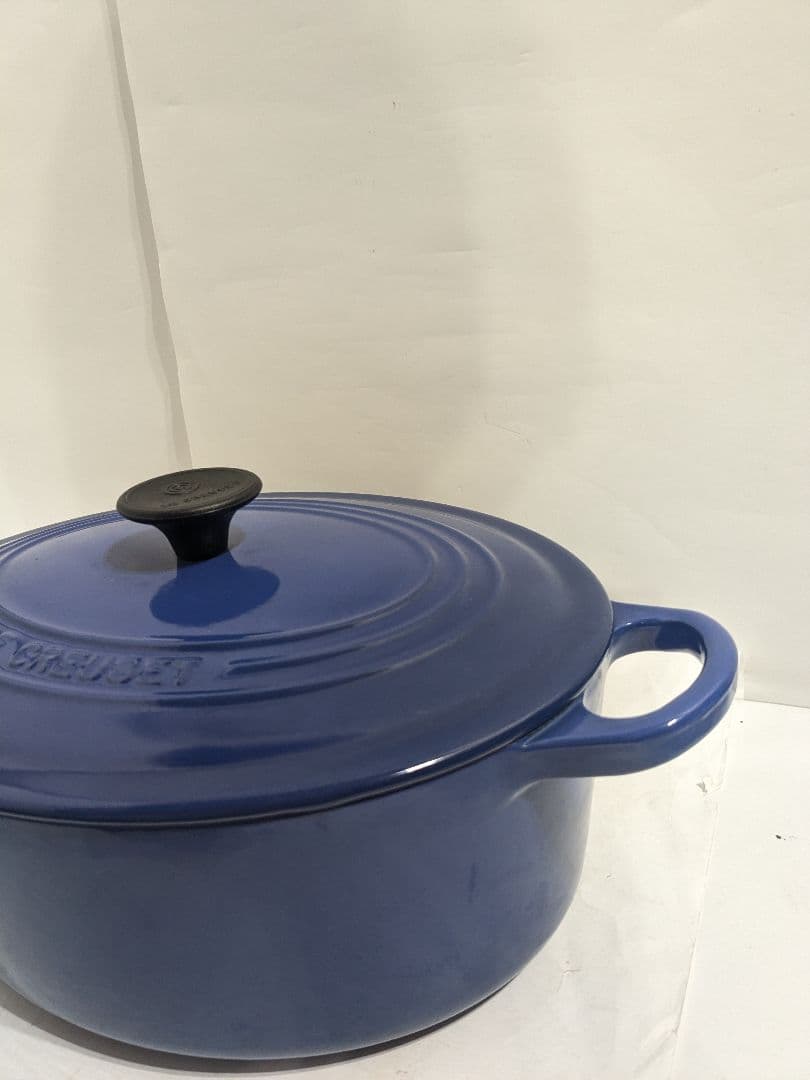 ル・クルーゼ　Le　Creuset　オーバル　ブルー　25cm