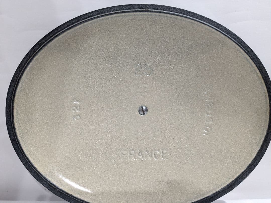 ル・クルーゼ　Le　Creuset　オーバル　ブルー　25cm