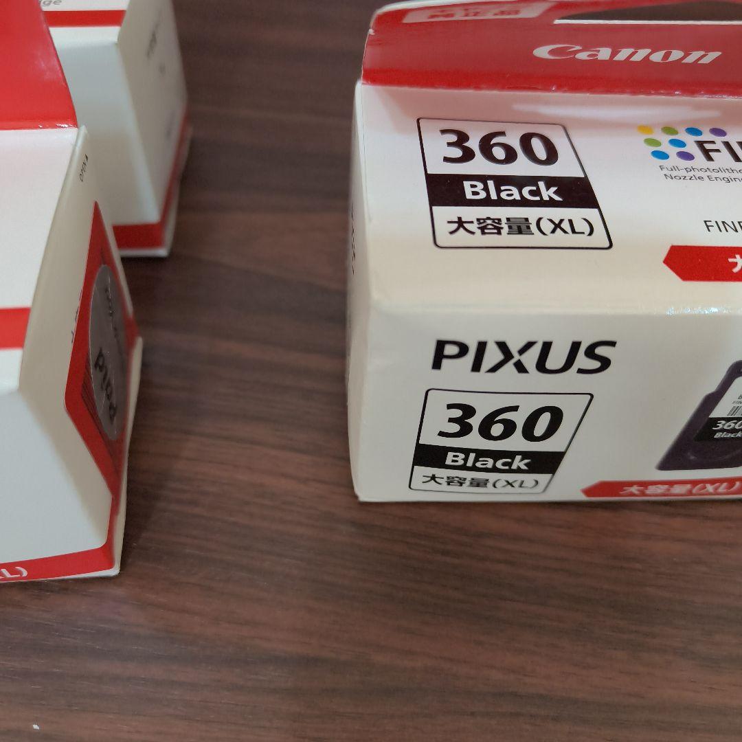 Canon BC-360XL　3個、361XL 1個