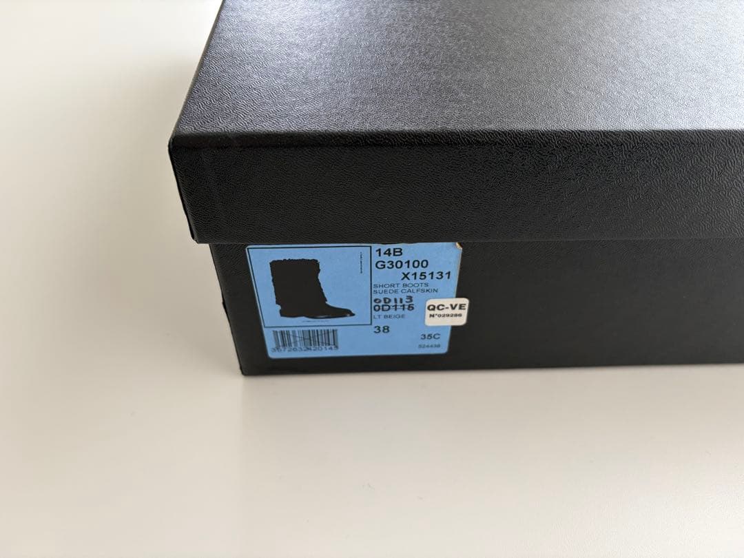 靴 CHANEL Leather Ascot CC Logo Boots 38