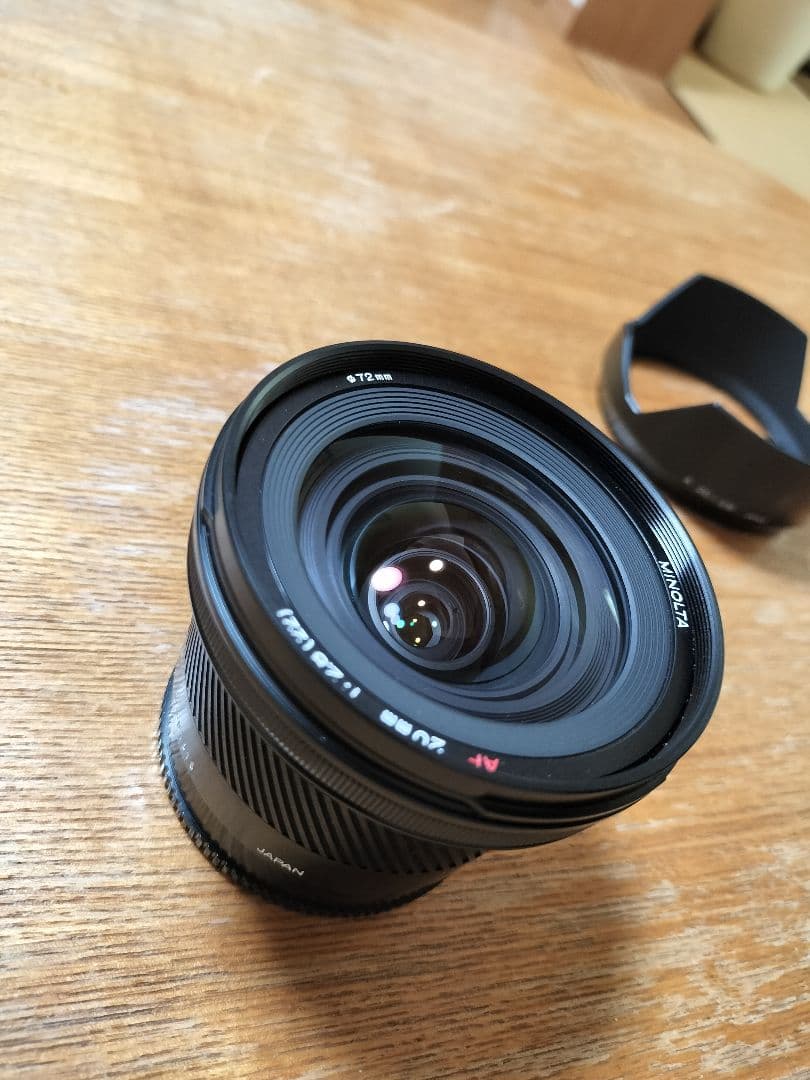 MINOLTA AF 20mm F2.8 レンズ