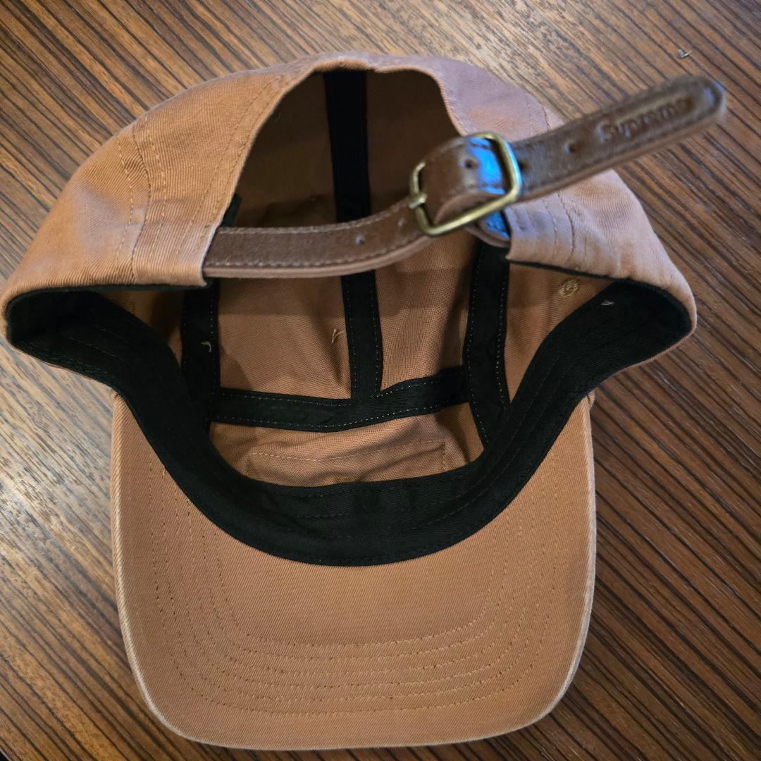 Supreme ブラウンキャップ ステッカー付き