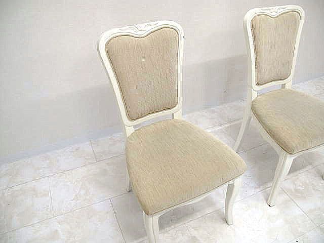 東海家具 リモージュ チェア 2脚セット　猫脚 ロココ調 ダイニングチェア 椅子