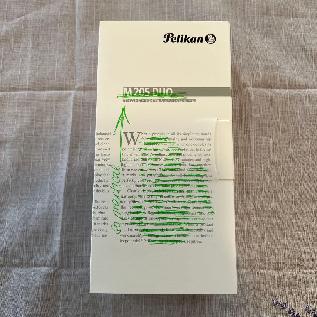 ペリカン万年筆 特別生産品 M205 DUO シャイニーグリーン 　インクセット