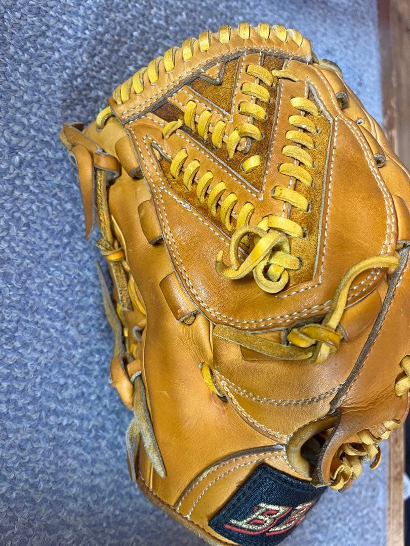 ［R.C］BBA (YAMATOグラブ工房)手作り黄革左投げ投手用硬式