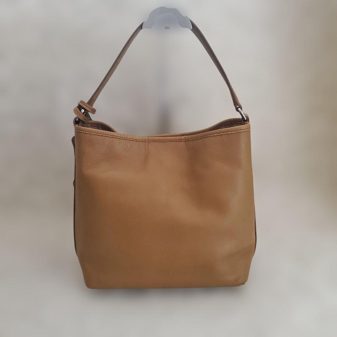 ⭐人気モデル⭐HIROFU レザー ショルダーバッグ ベージュ ブラウン系