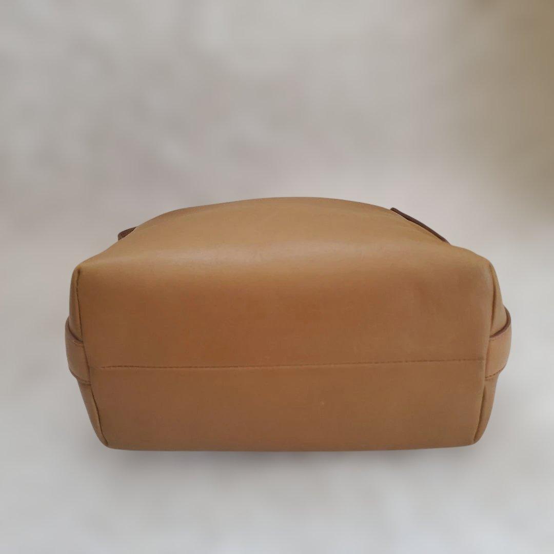 ⭐人気モデル⭐HIROFU レザー ショルダーバッグ ベージュ ブラウン系