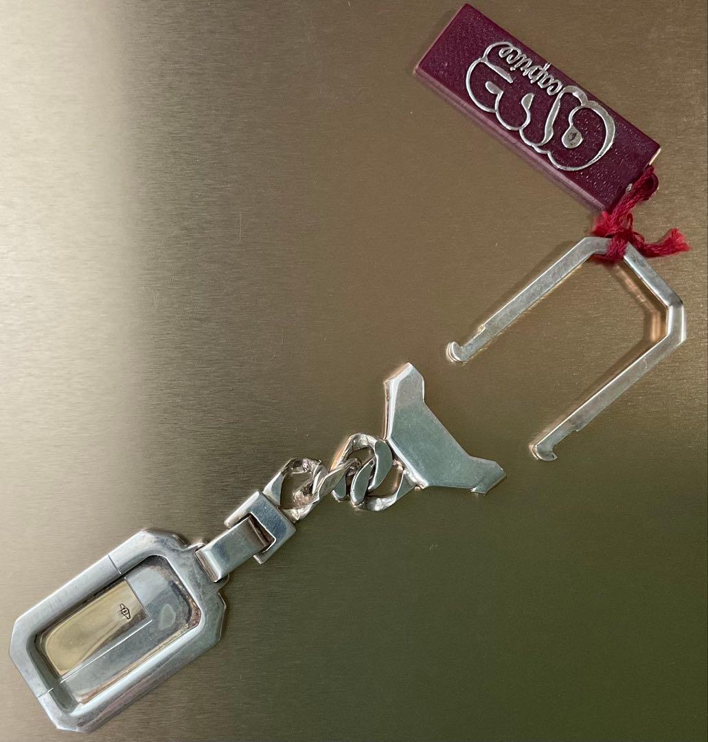 シルバー925　シンプルなキーホルダーアンティーク　レディース　メンズ