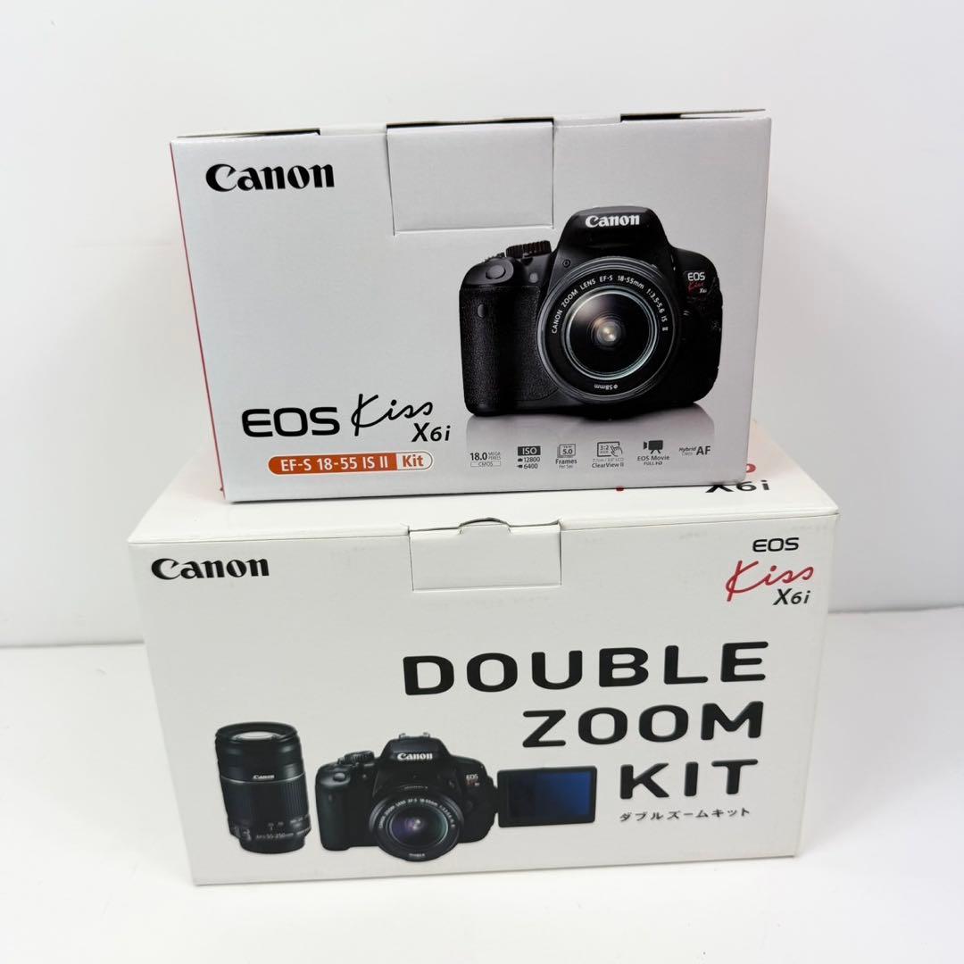 Canon EOS kiss X6i ダブルズームレンズキット キャノン カメラ