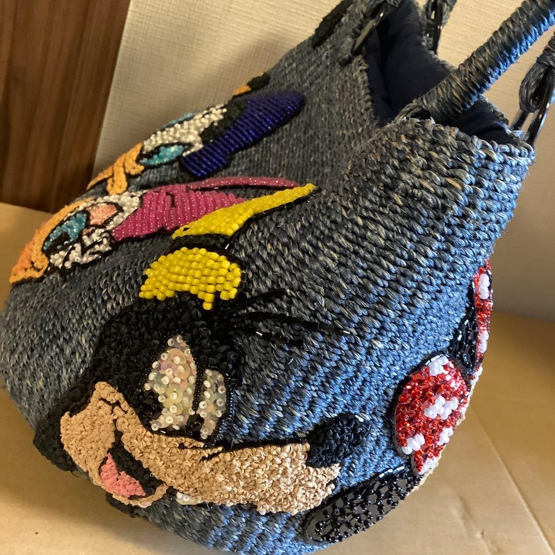 ディズニー　キャラクター　かごバッグ