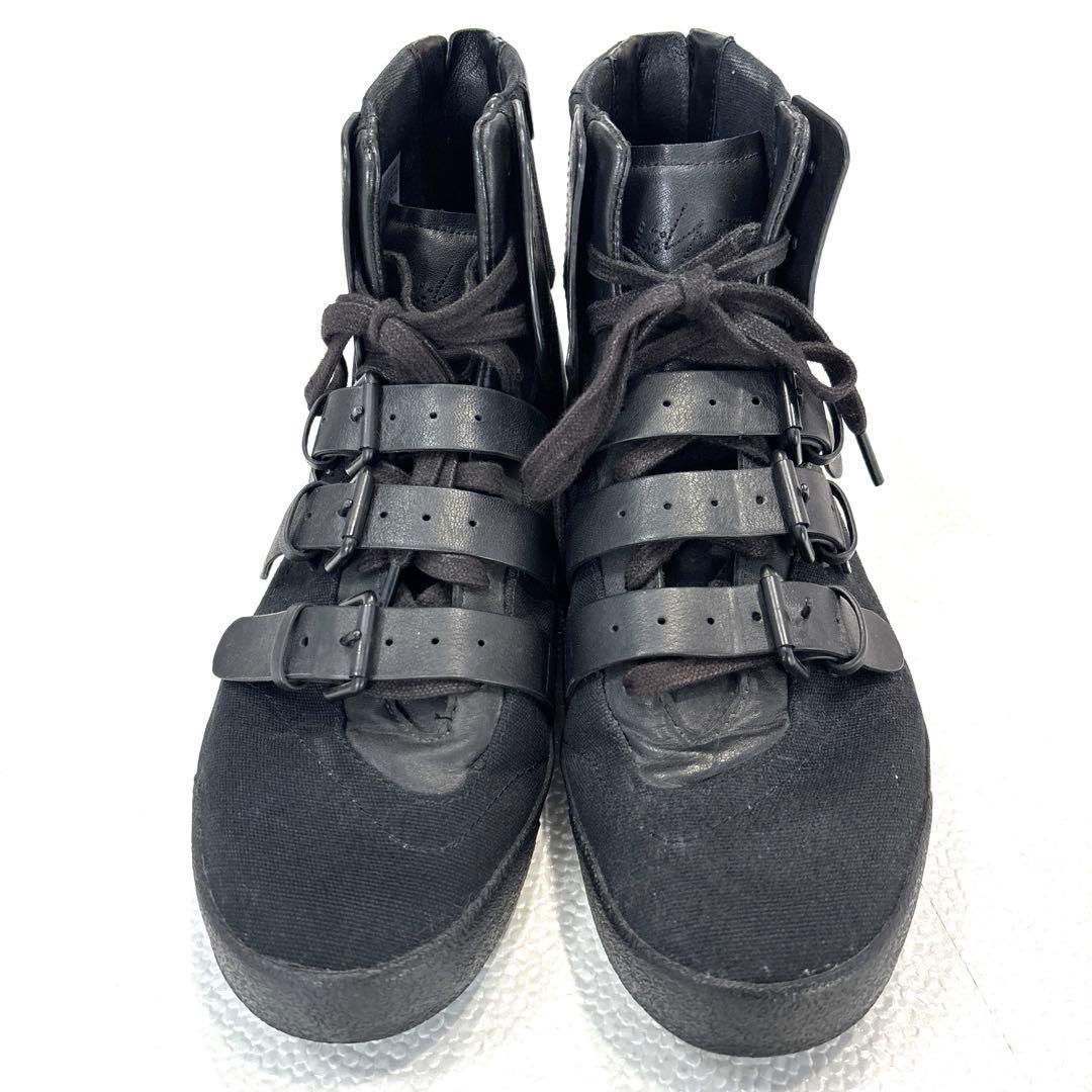 【美品/26㎝】アディダス × ヨウジヤマモト　コラボ　スニーカー　レザー　黒