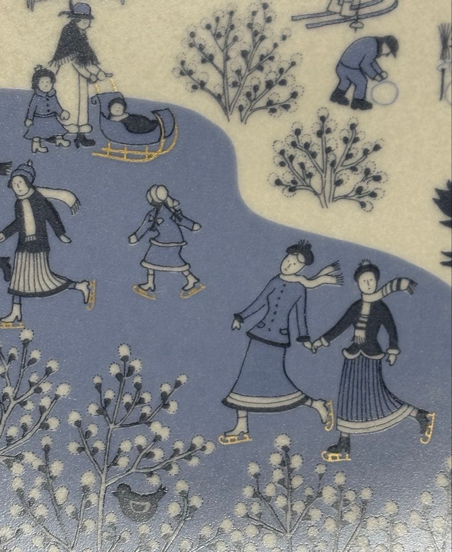 ARABIA ウオシッキネン 1982年クリスマスプレート(イヤープレート)