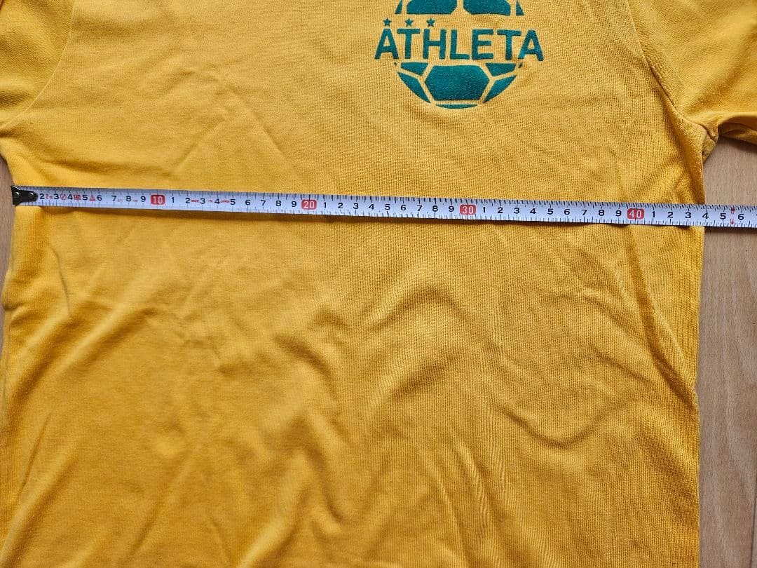 ⭐︎⭐︎⭐︎ATHLETA 昭和　イエロー×緑　 長袖サッカーシャツ