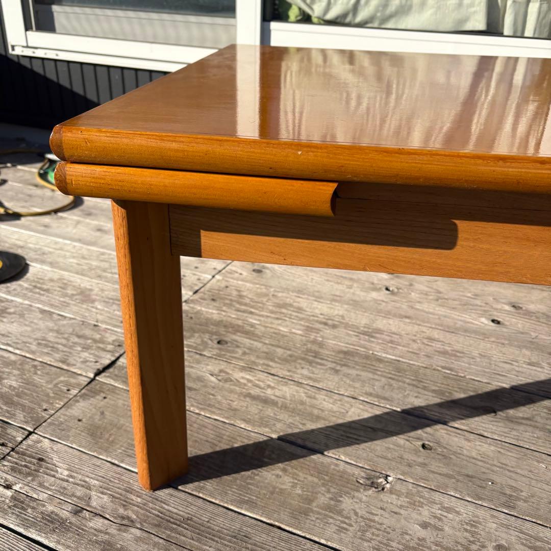 北欧レトロ 木製エクステンションテーブル 伸縮式ローテーブル バタフライテーブル