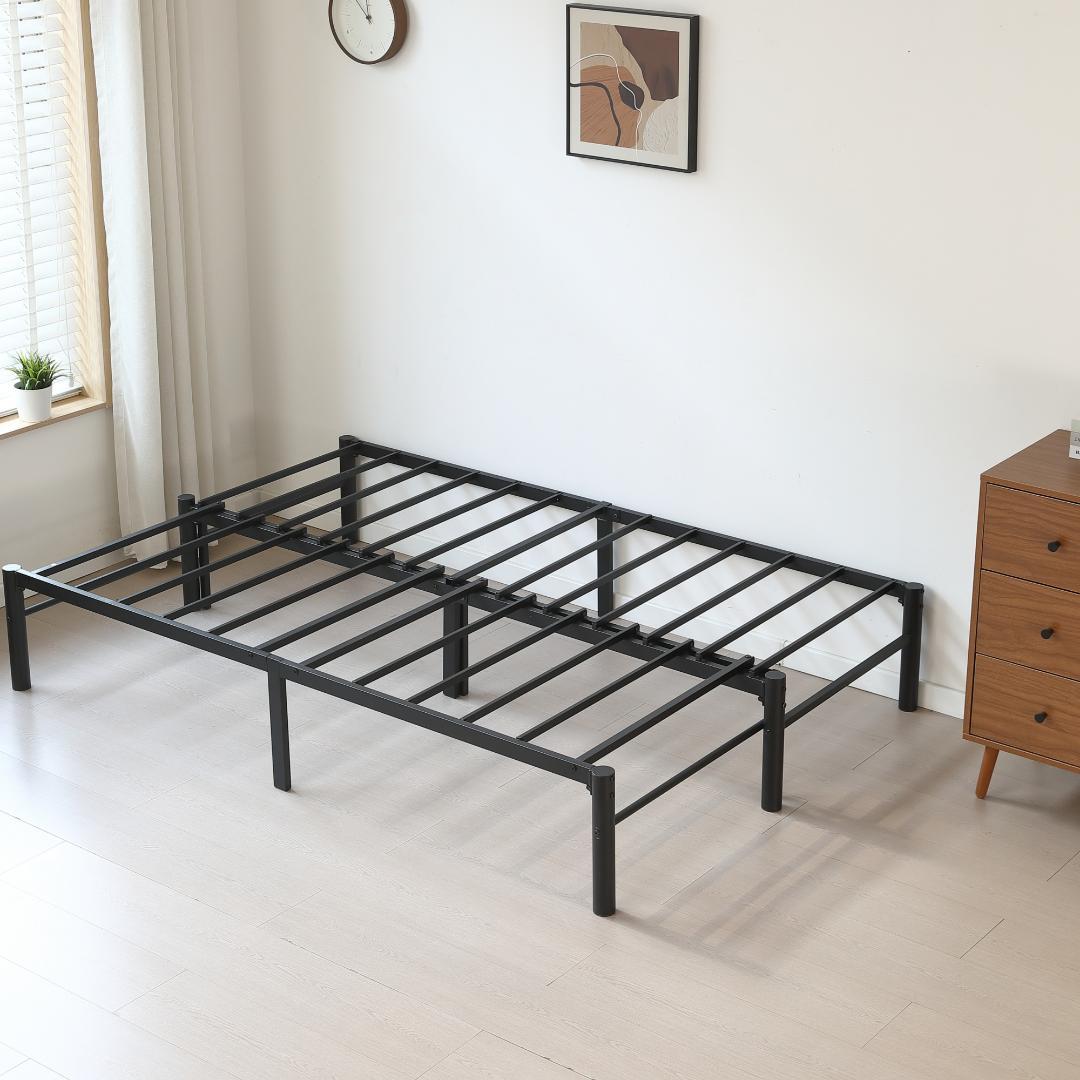 伸縮式ベッドフレーム　幅76~137cm伸縮可能　２WAY　おしゃれ　BLACK