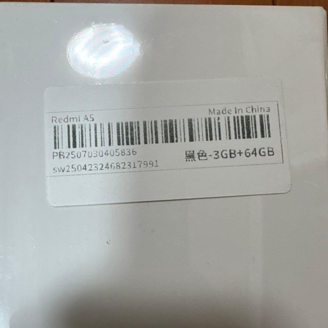 Xiaomi Redmi A5 3GB+64GB 黒色