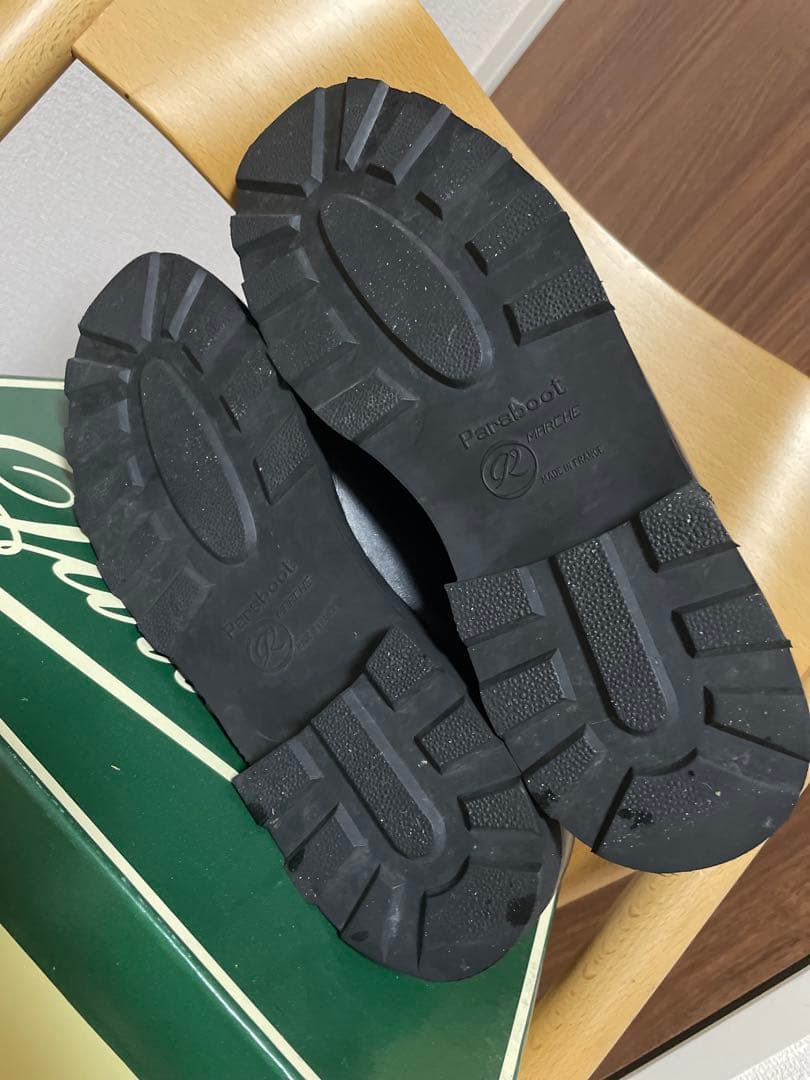 デカタグ　旧タグ　パラブーツ ミカエル Paraboot ブラック アザラシ