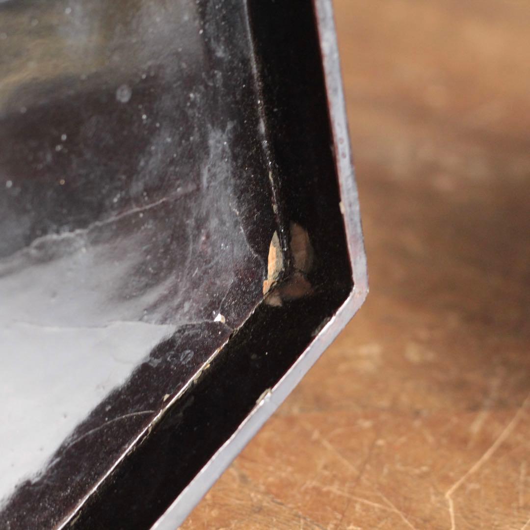 李朝 螺鈿 六角 蓋物 朝鮮美術 古美術 古道具 アンティーク