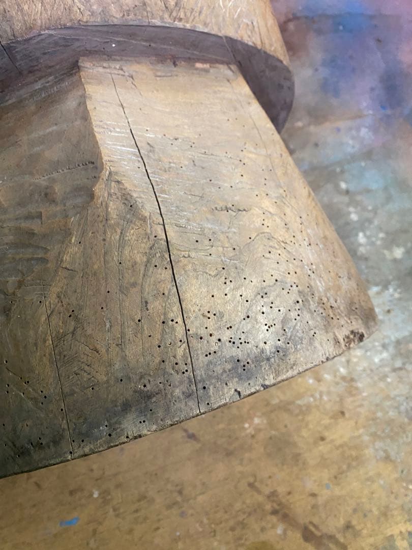 お餅つき　臼　レトロ　置物　工芸品　骨董品　インテリア　017