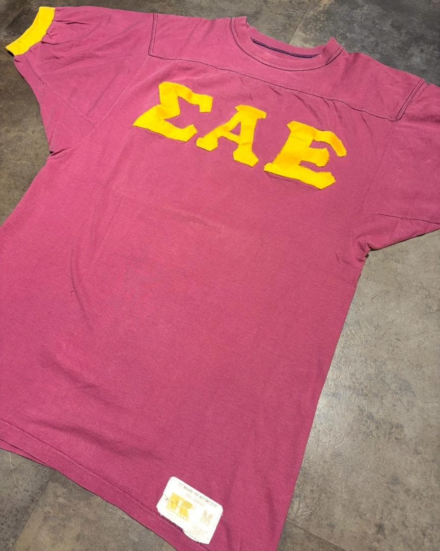 70s RUSSELL/ラッセル フットボールTシャツ