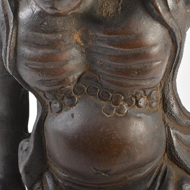 仏教美術　古銅　仁王像　金剛力士像　置物　H　R7416