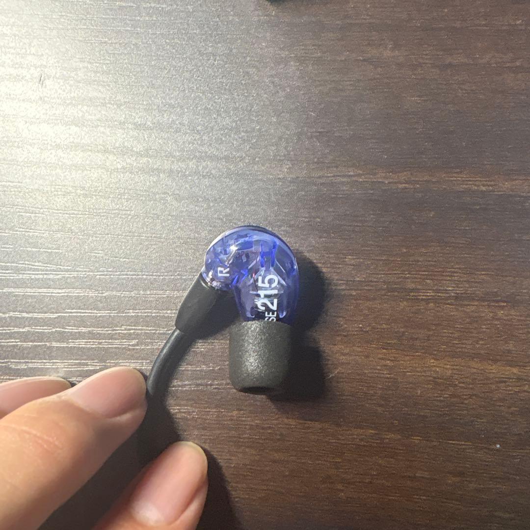 SHURE SE215 パープル　有線イヤホン