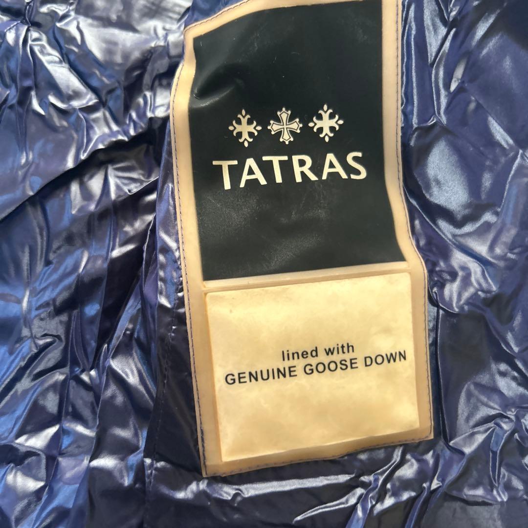 TATRAS フード付きダウンベスト ネイビー