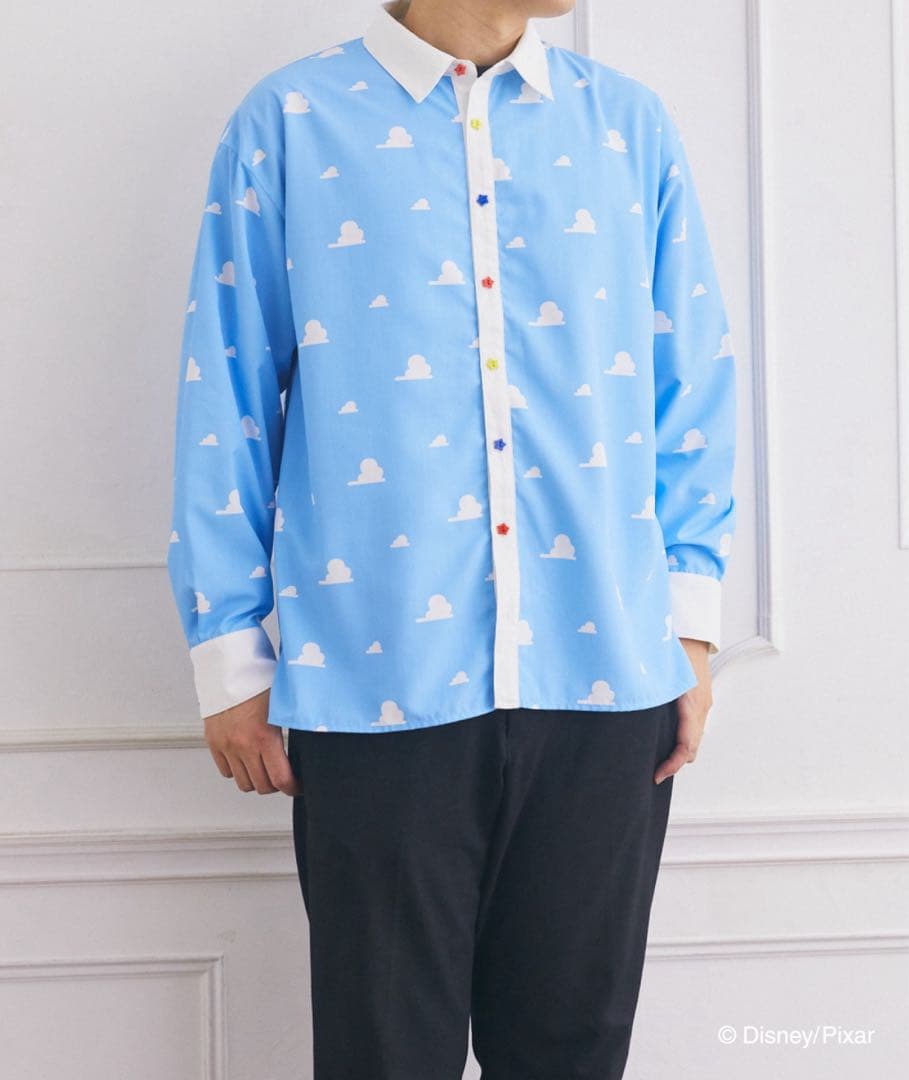 Areeam トイストーリー/ クラウド柄シャツ