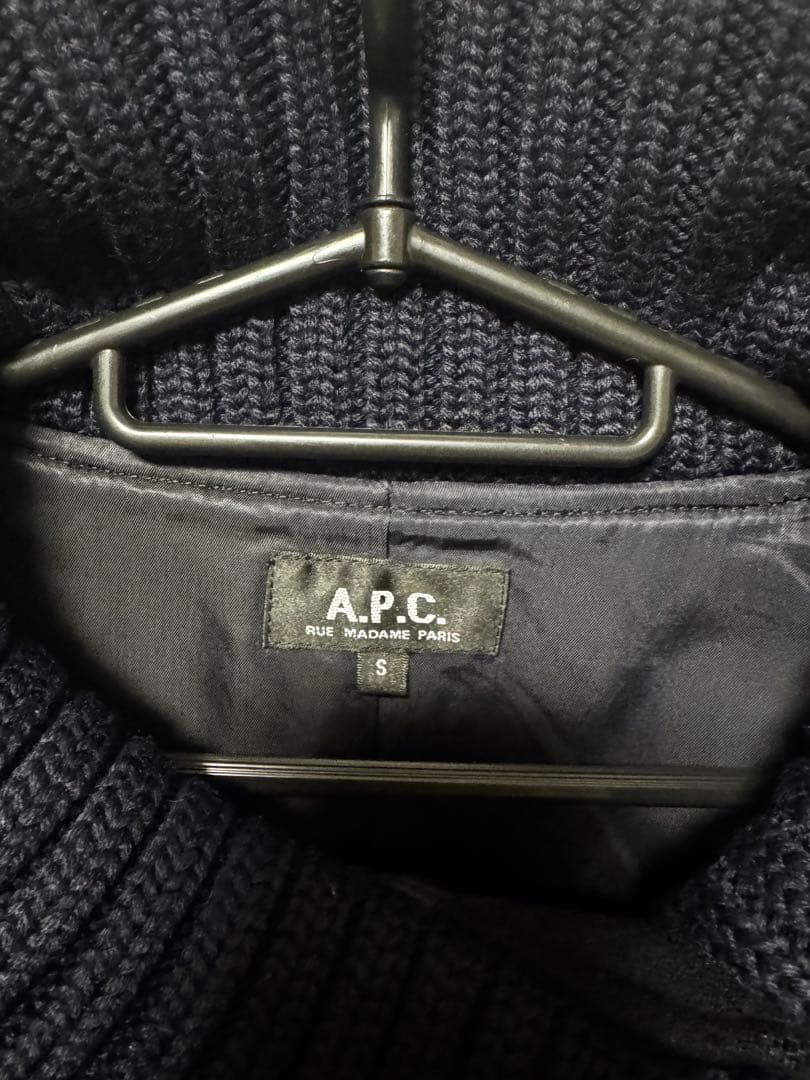 A.P.C. アーペーセー　ケープ　マント　ポンチョ　コート　ネイビー　S