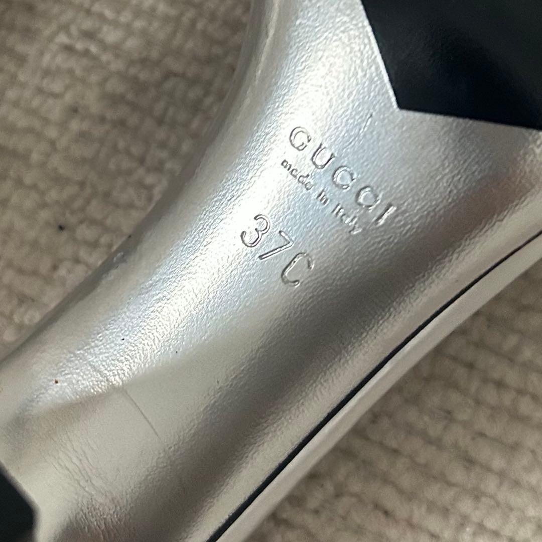 GUCCI グッチ サンダル シルバー 24cm