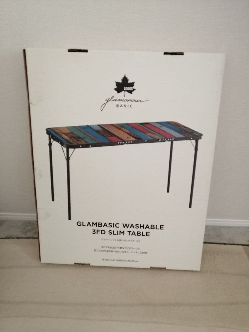 LOGOS グランベーシック 丸洗い3FDスリムテーブル アウトドア