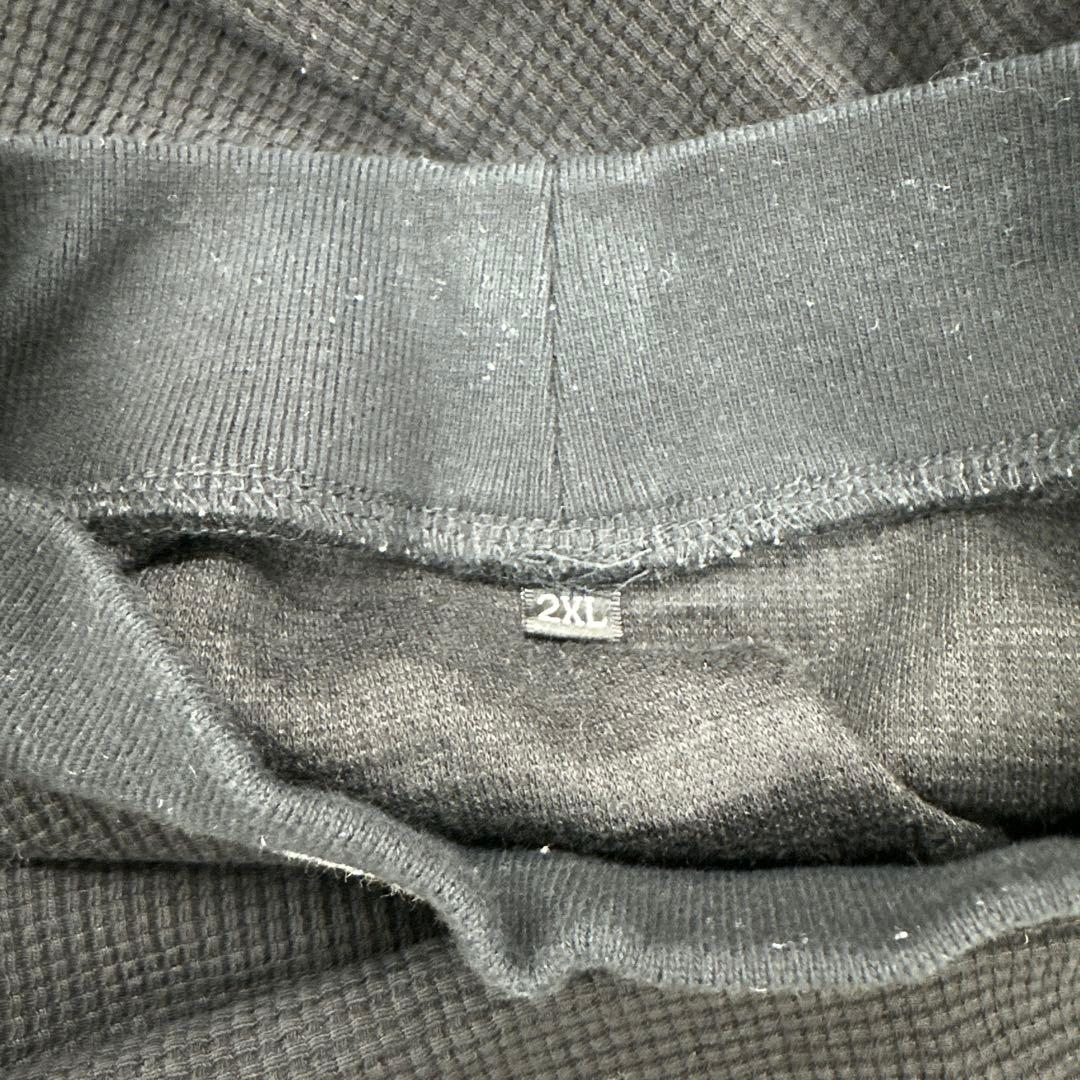 Golfickers ブラック 長袖モックネックシャツ　2XL