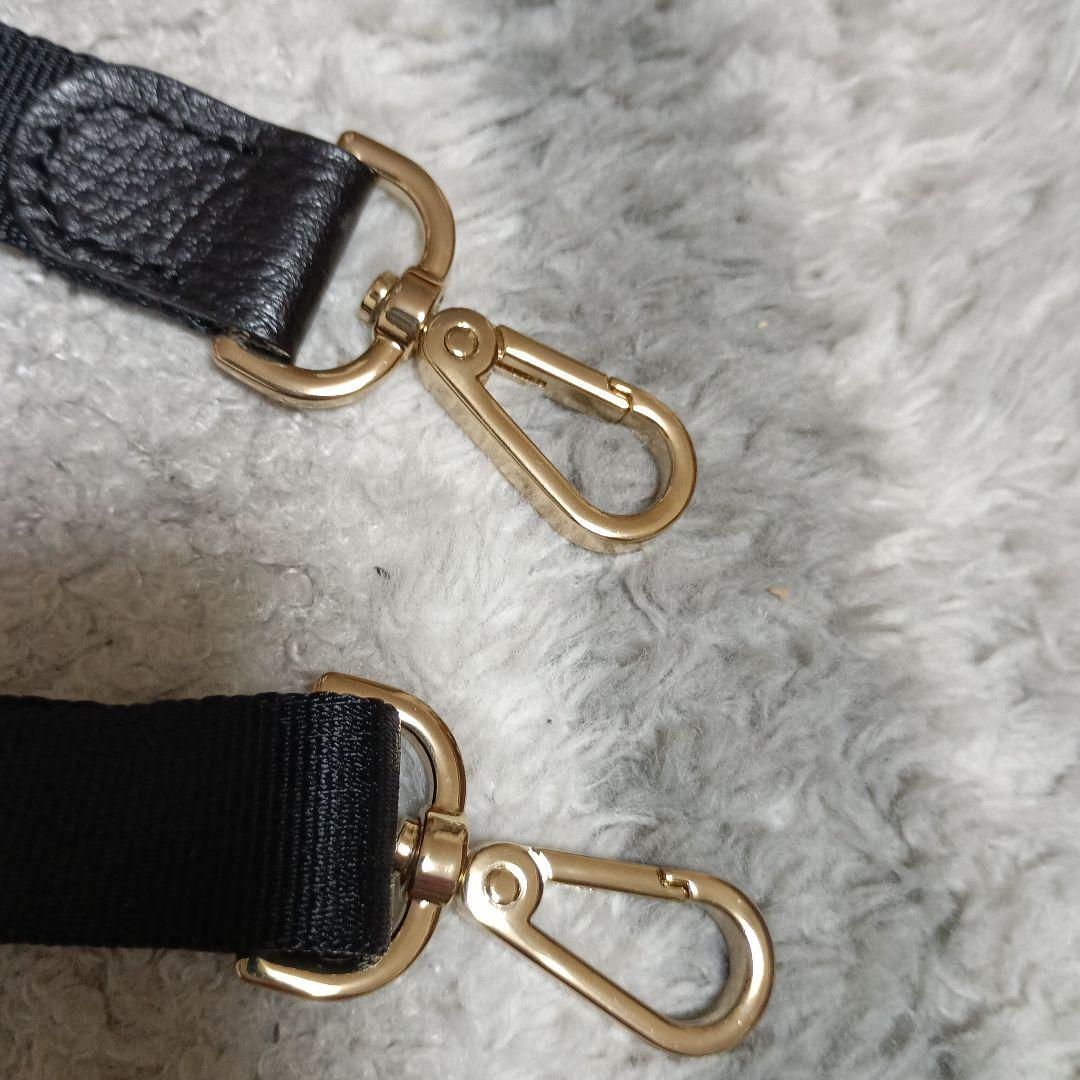 美品　russet　モノグラムナイロンシンプルショルダーバッグ　ネイビー