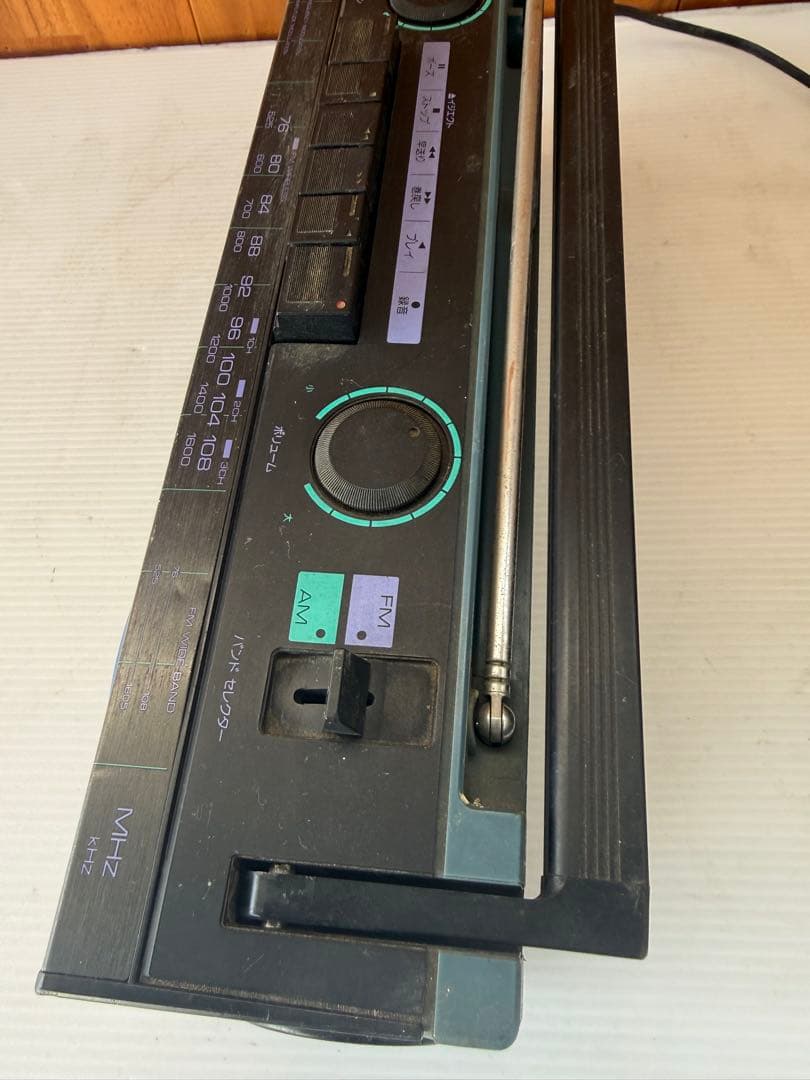 AIWA CS-J20 ラジカセ レトロ希少青色(a67)