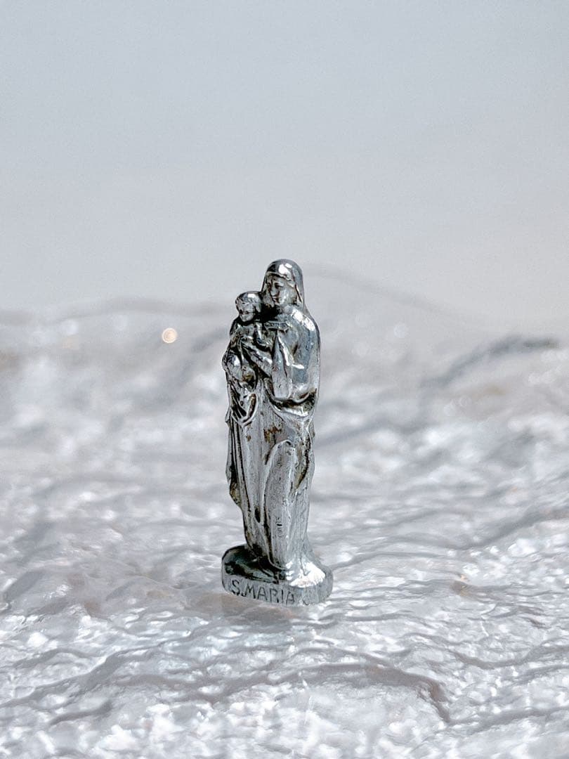 レア　貴重　アンティーク　聖母マリア　ミニマリア像　握りマリア　キリスト