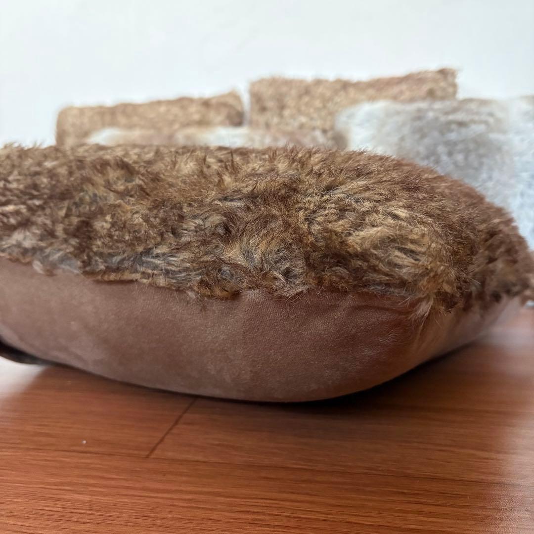 ファー調クッションセット 6個入り　大型　 内フェザー