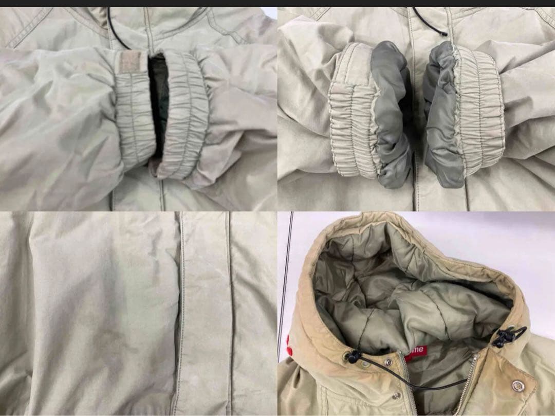 ジャケット・アウター SUPREME NEEDLEPOINT HOODED JACKET OLIVE