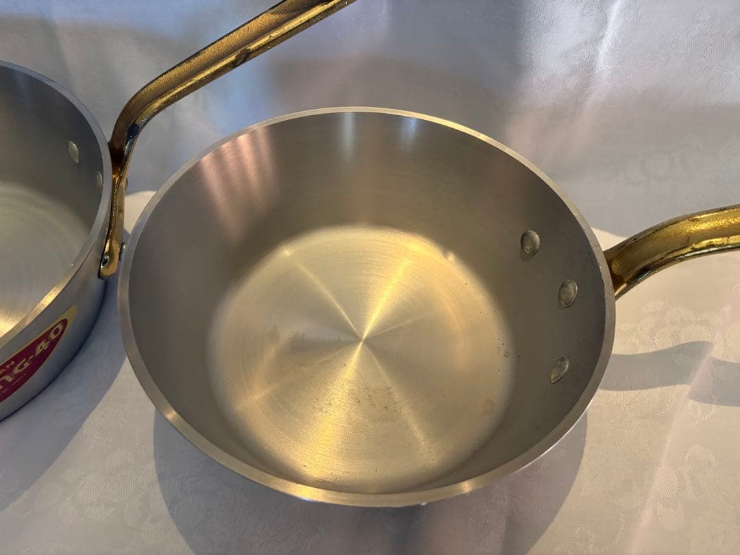 中尾アルミ製作所　プロキング片手鍋　4個セット 　新品未使用（汚れ傷あり）