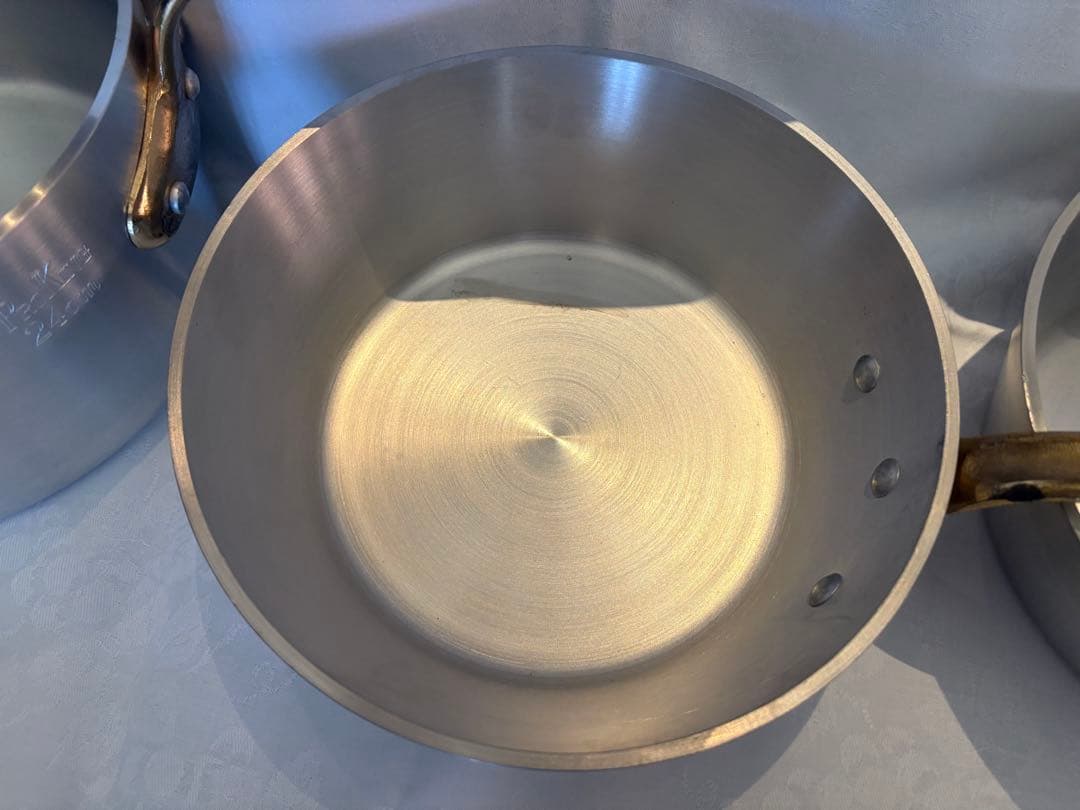 中尾アルミ製作所　プロキング片手鍋　4個セット 　新品未使用（汚れ傷あり）