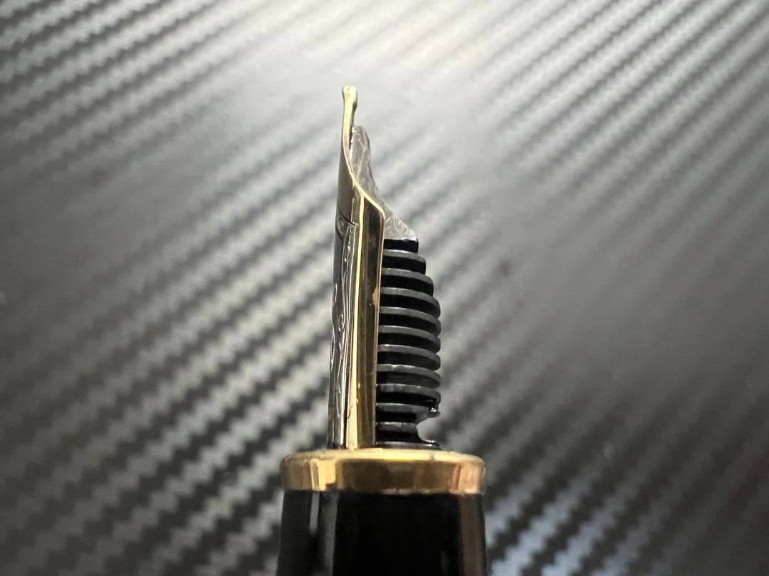 モンブラン 万年筆 マイスターシュテュック 144 F 細字 ブラック 中白