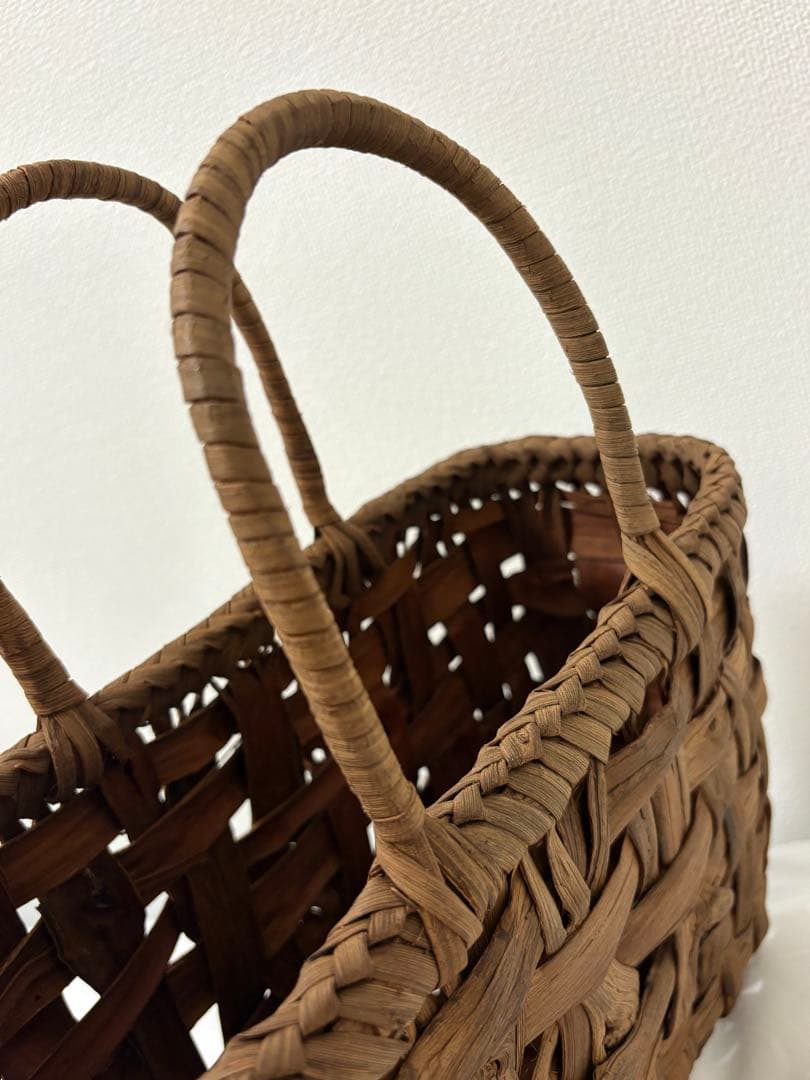 ミ*ー様 格安スタート❗️ 純国産 山葡萄 かごバッグ 新品未使用 かご 籠 山