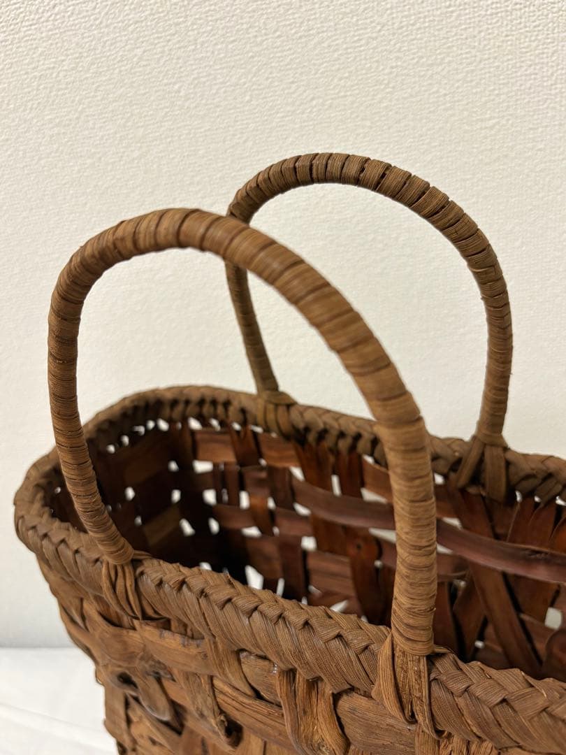 ミ*ー様 格安スタート❗️ 純国産 山葡萄 かごバッグ 新品未使用 かご 籠 山