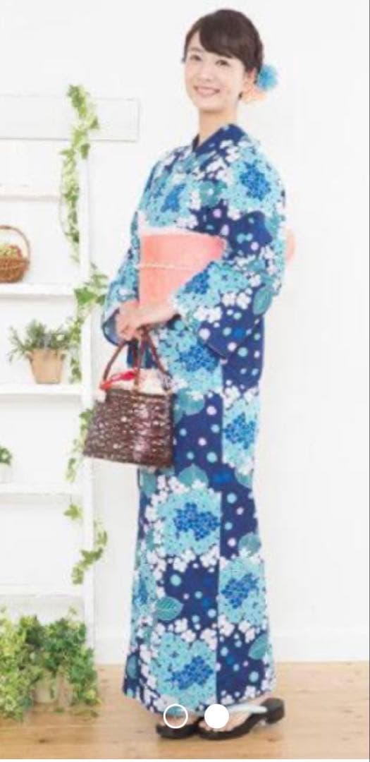 有村架純プロデュース❋紫陽花ネイビー 浴衣