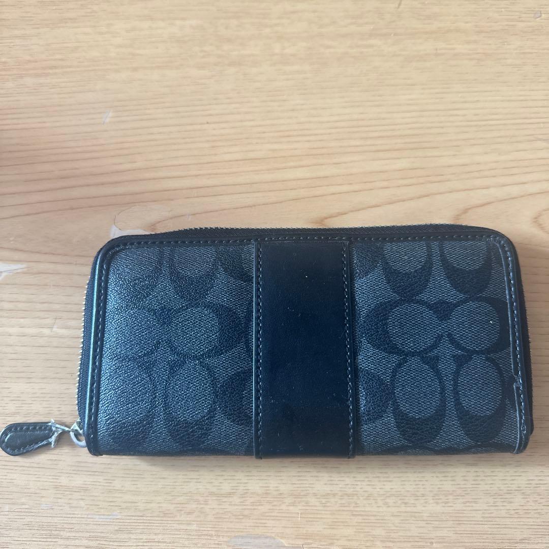 コーチ ショルダーバッグ ブラック　長財布　2点セット