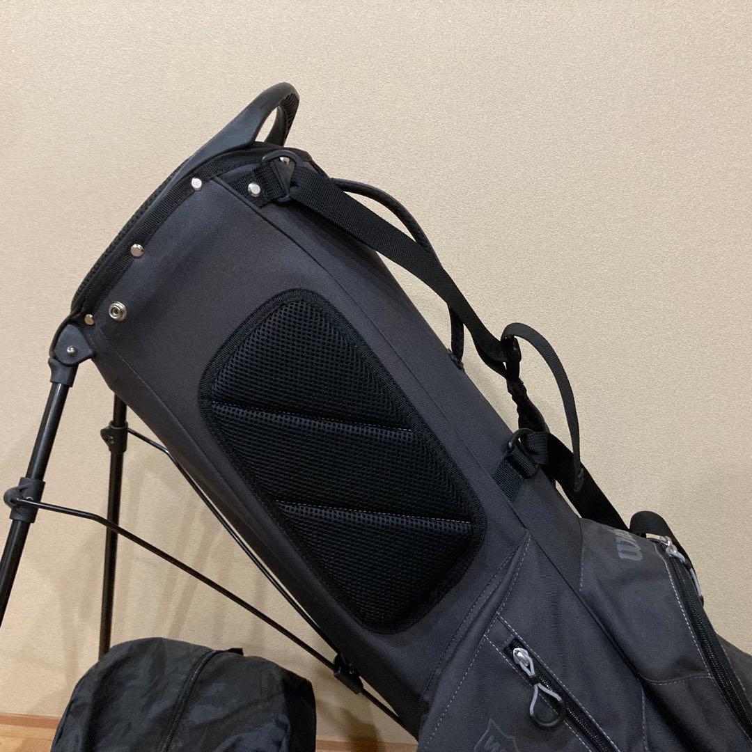 Wilson ゴルフキャディバッグ グレー　スタンド　キャディーバッグ　軽量