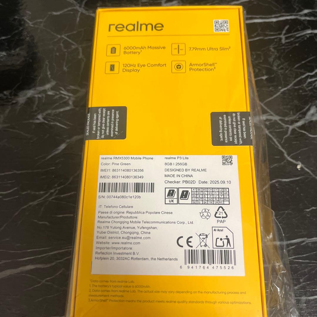 realme P3 Lite スマートフォン 本体