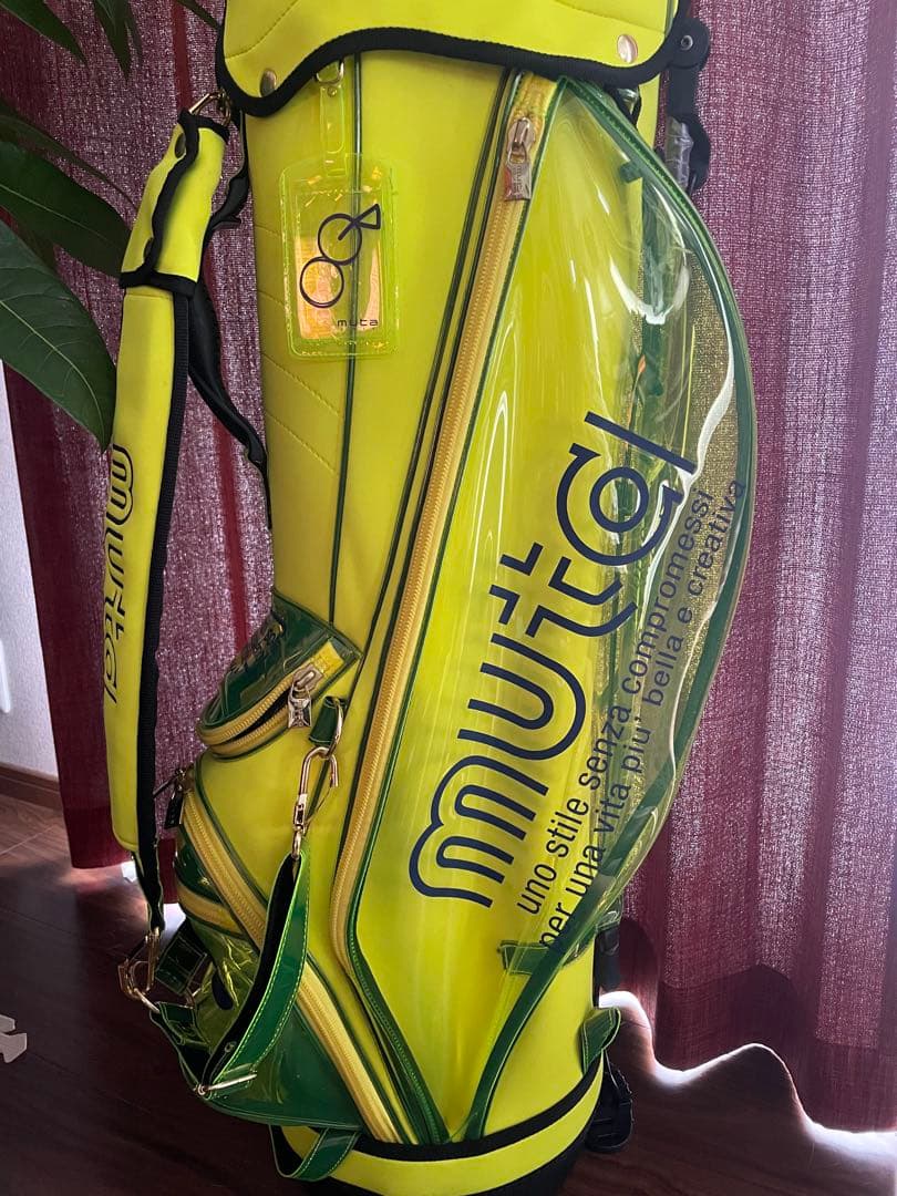 ムータマリン　キャディバッグ ネオンイエロー