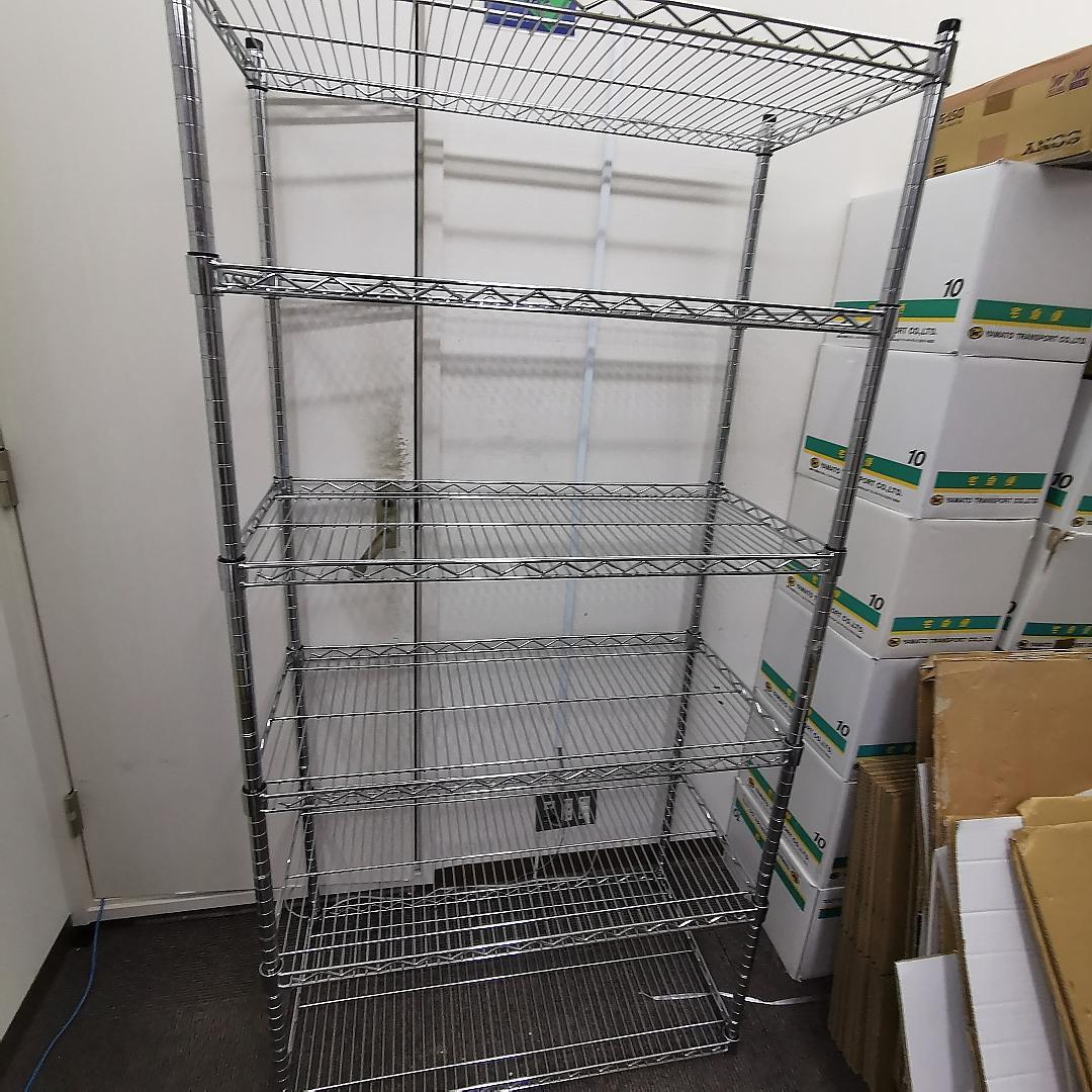 鯖缶：幅90cm　スチールラック 5段 シルバー