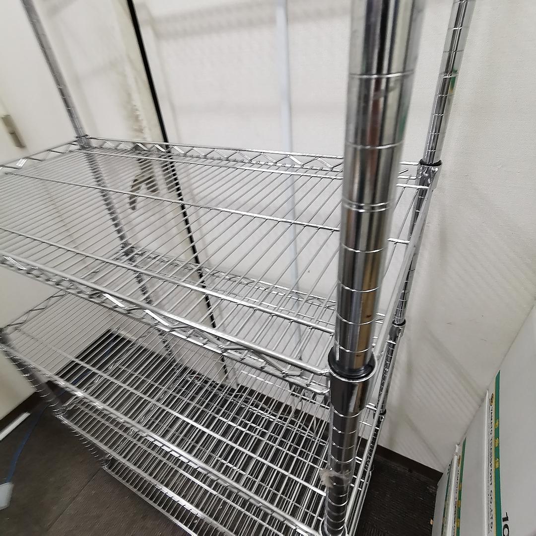 鯖缶：幅90cm　スチールラック 5段 シルバー